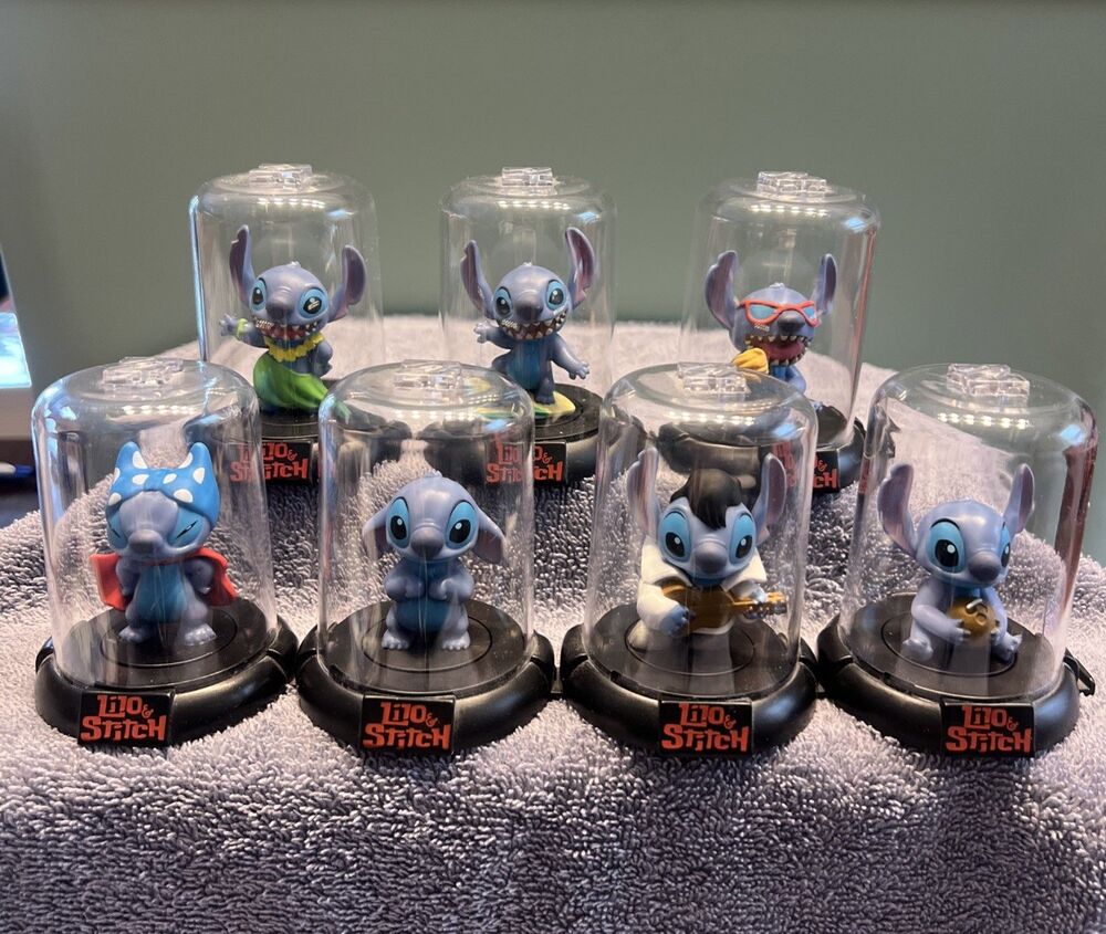 Disney Lilo & Stitch Domez Mini Figure Collector’s Set (7) W/Bags Zag Toys